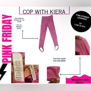 Pink Stirrup Leggings